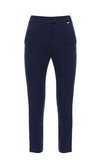 Синие зауженные брюки из вискозы Armani Exchange