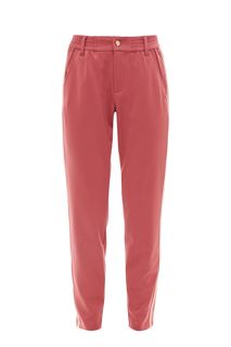 Зауженные трикотажные брюки розового цвета Tom Tailor Denim