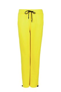Зауженные трикотажные брюки желтого цвета Malaeva