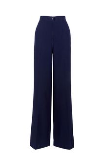 Темно-синие брюки прямого кроя Anur