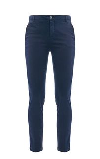 Укороченные брюки чиносы синего цвета United Colors of Benetton