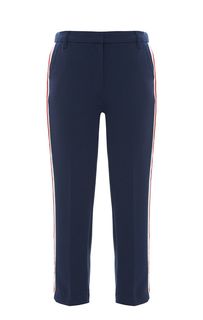 Синие капри с контрастными лампасами Tommy Jeans