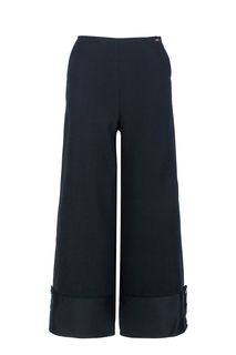 Черные брюки кюлоты с пуговицами Armani Exchange