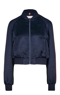 Синяя куртка-бомбер с декоративной отделкой Tommy Hilfiger