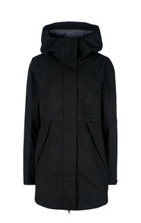 Черная демисезонная куртка с капюшоном Didriksons