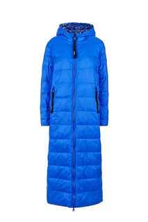 Удлиненная двусторонняя куртка синего цвета Pinko