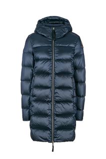 Пуховик синего цвета с капюшоном Parajumpers
