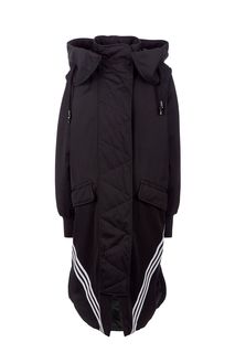Удлиненная куртка на молнии и кнопках Adidas Originals