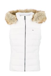 Белый жилет с капюшоном Tommy Jeans