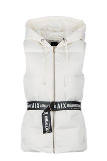 Утепленный пуховый жилет с поясом Armani Exchange