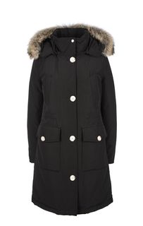 Хлопковая парка Ws Long Arctic Parka с карманами Woolrich