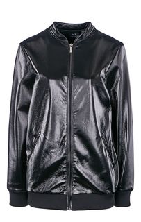 Черная куртка на молнии Armani Exchange