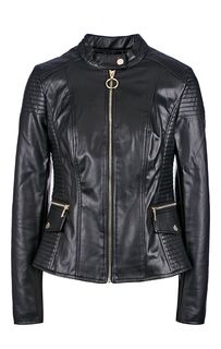 Черная куртка на молнии Guess