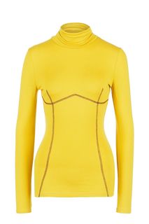 Желтая водолазка из вискозы UNU Clothing