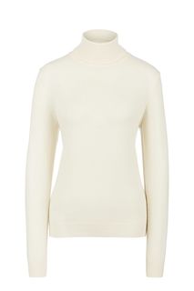 Шерстяная водолазка молочного цвета United Colors of Benetton