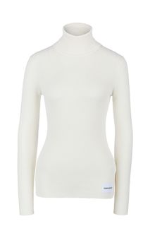Водолазка молочного цвета с добавлением шерсти Calvin Klein Jeans