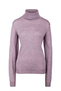 Полушерстяная водолазка фиолетового цвета Victoria Kuksina