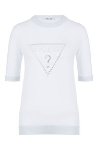 Джемпер из вискозы с короткими рукавами Guess