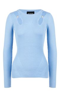 Однотонный облегающий джемпер из вискозы Guess