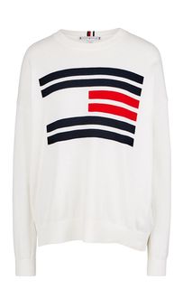 Джемпер из хлопка свободного кроя Tommy Hilfiger