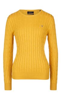 Хлопковый джемпер с косами Gant