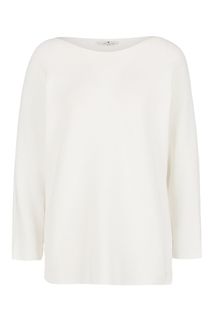 Хлопковый джемпер горизонтальной вязки Tom Tailor