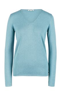 Джемпер мятного цвета с глубоким вырезом Tom Tailor