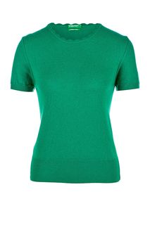 Шерстяной джемпер с короткими рукавами United Colors of Benetton