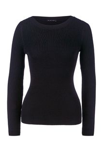 Черный джемпер из вискозы Sisley