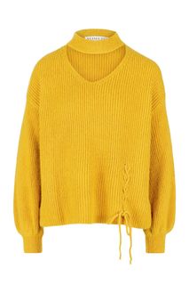 Желтый джемпер с длинными рукавами Alisia HIT