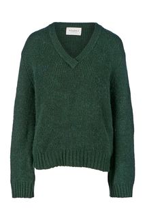 Джемпер зеленого цвета с треугольным вырезом Sparkz Copenhagen