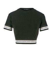 Черный укороченный джемпер Guess