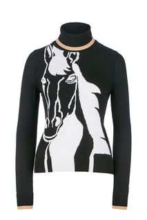 Черный джемпер с высоким воротом Pennyblack