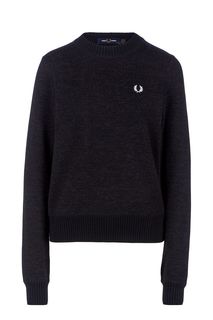 Черный шерстяной джемпер Fred Perry