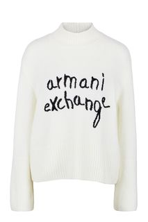 Укороченный джемпер с вышивкой Armani Exchange