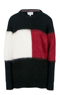 Трехцветный свитер с боковой молнией Tommy Hilfiger