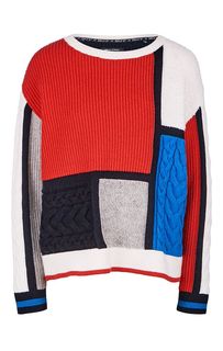 Разноцветный свитер свободного кроя Marc Opolo