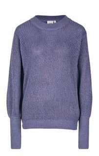 Фиолетовый свитер свободного кроя Ichi