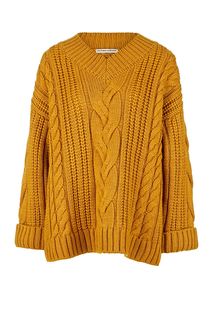 Желтый свитер крупной вязки Victoria Kuksina