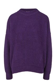 Фиолетовый свитер крупной вязки Erma