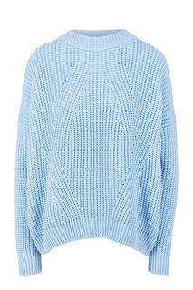 Голубой свитер крупной вязки Erma