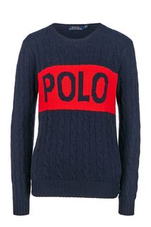 Синий шерстяной свитер Polo Ralph Lauren