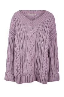 Фиолетовый свитер крупной вязки Victoria Kuksina