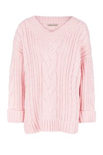 Розовый свитер крупной вязки Victoria Kuksina
