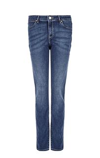 Джинсы с легкими заломами Slim Wrangler