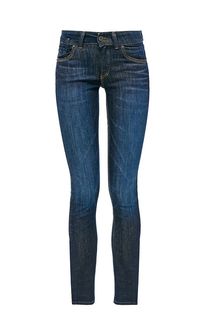 Синие джинсы с низкой посадкой Skara Slim Marc Opolo