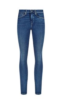 Синие джинсы с легкими заломами 721 High Rise-Skinny Levis: Made & Crafted