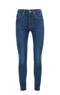 Синие джинсы с заломами Mile High Super Skinny Levis®