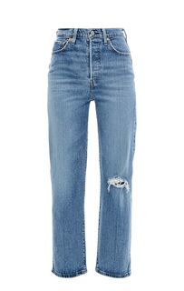 Рваные джинсы Ribcage Straight Ankle Levis®