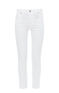 Белые укороченные джинсы скинни Babhila Diesel
